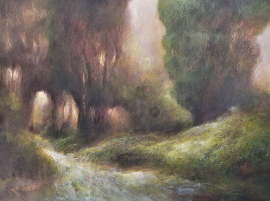 Au détour - acrylique sur carton - 60x80 cm