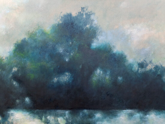 Au matin  - acrylique sur panneau de bois  - 60x80 cm