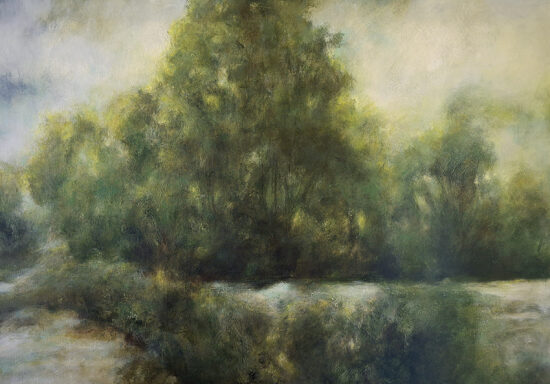 Au petit matin - acrylique sur toile - 65x92 cm