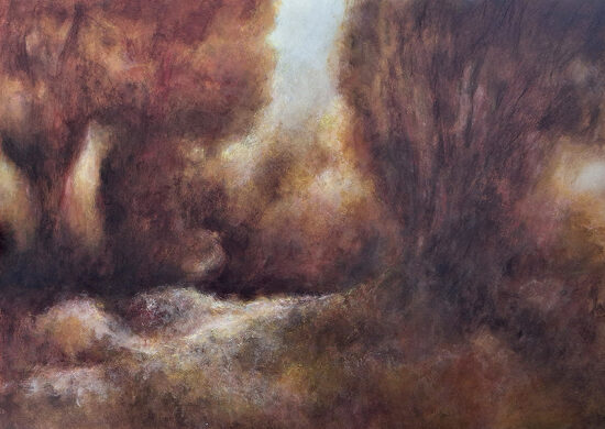 Automne II - acrylique sur bois - 50x70 cm