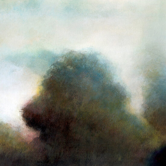 Comme un nuage III (2022) encre et peinture acrylique - 30x30 cm