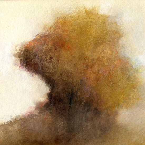 Comme un nuage IV (2022) encre sur papier - 20x20 cm