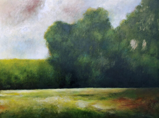 Eclaircie II - acrylique sur panneau de bois - 60x80 cm
