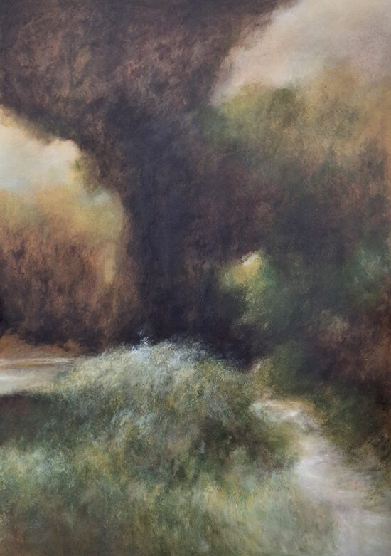 L'envol II - acrylique sur panneau de bois - 50x70 cm