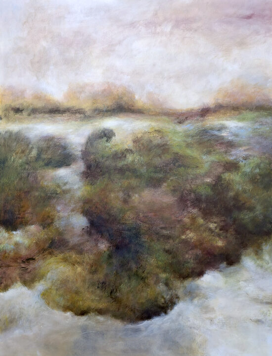 Bord de mer - acrylique sur toile  -  88x115 cm