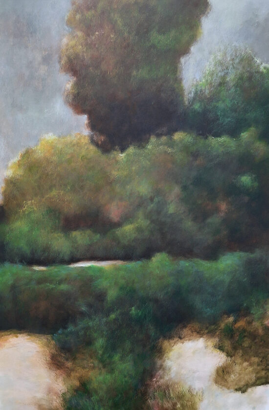 La fin de l'orage - acrylique sur toile  - 88x130 cm
