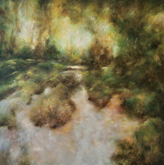 Le chemin perdu - acrylique sur toile - 100x100 cm