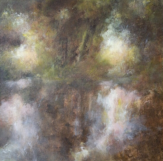 Le miroir - acrylique sur toile - 40x40 cm