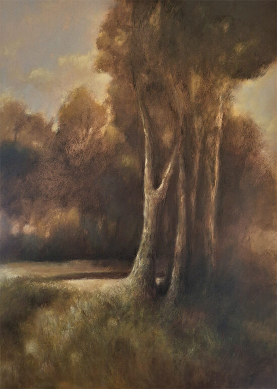 Les isolés - acrylique sur panneau de bois  -  70x100 cm