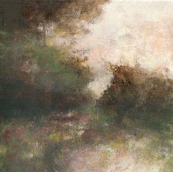 Petit paysage II - acrylique sur toile - 20x20 cm