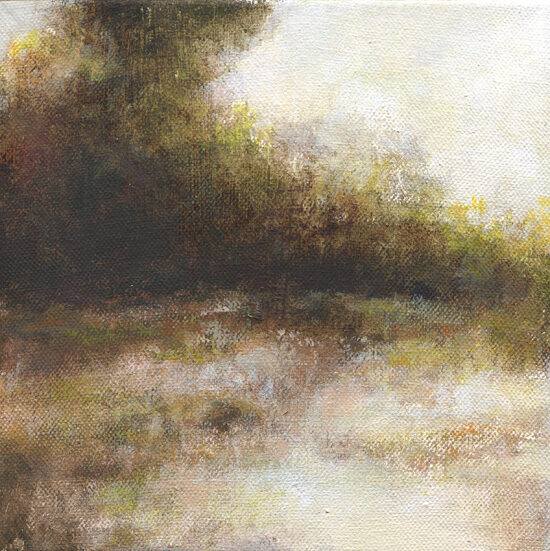 Petit paysage III - acrylique sur toile - 20x20 cm