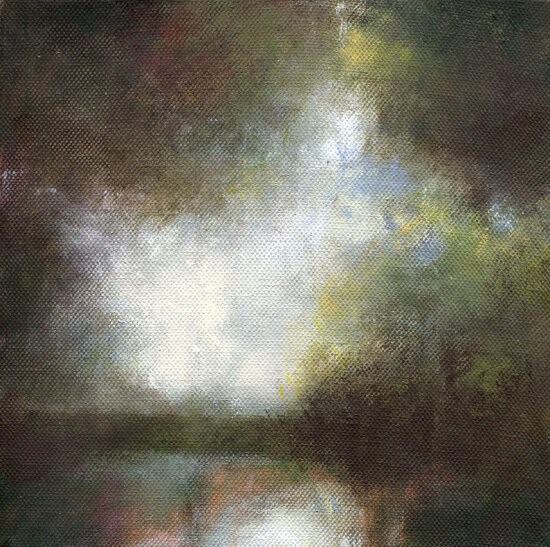 Petit paysage IV - acrylique sur toile - 20x20 cm