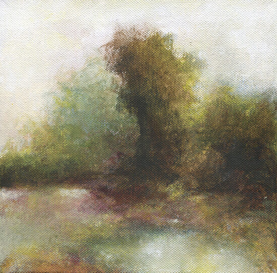 Petit paysage V - acrylique sur toile - 20x20 cm