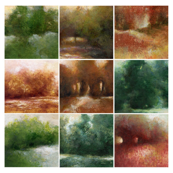 Petits paysages (2024/2025) - 10x10 cm