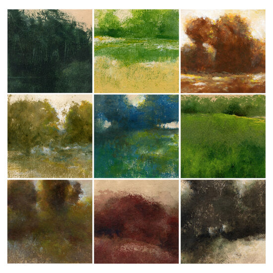 Petits paysages (2024/2025) - 10x10 cm