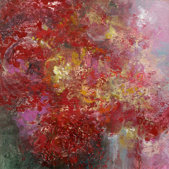 Pivoines rouges (2025) - 13x13 cm