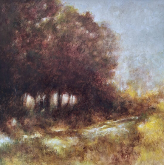 Promenade  - acrylique sur toile  - 100x100 cm