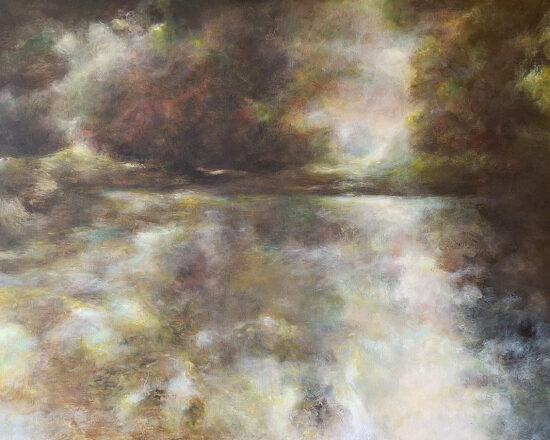 Reflets - acrylique sur toile - 100x80 cm